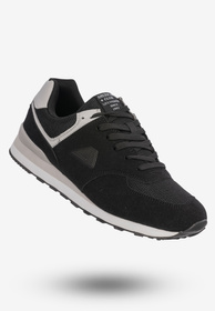 Sneakersy Buty Sportowe Męskie Miejskie American Club Czarne FH55/23