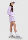 Spodenki Dresowe Dziewczęce 4F Luźne Regular Sportowe Casual Fioletowe 4FJWSS25TSHOF484