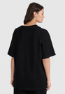 T-Shirt Uniseks 4F Oversize Koszulka z krótkim rękawem Czarna 4FWSS25TTSHU1972