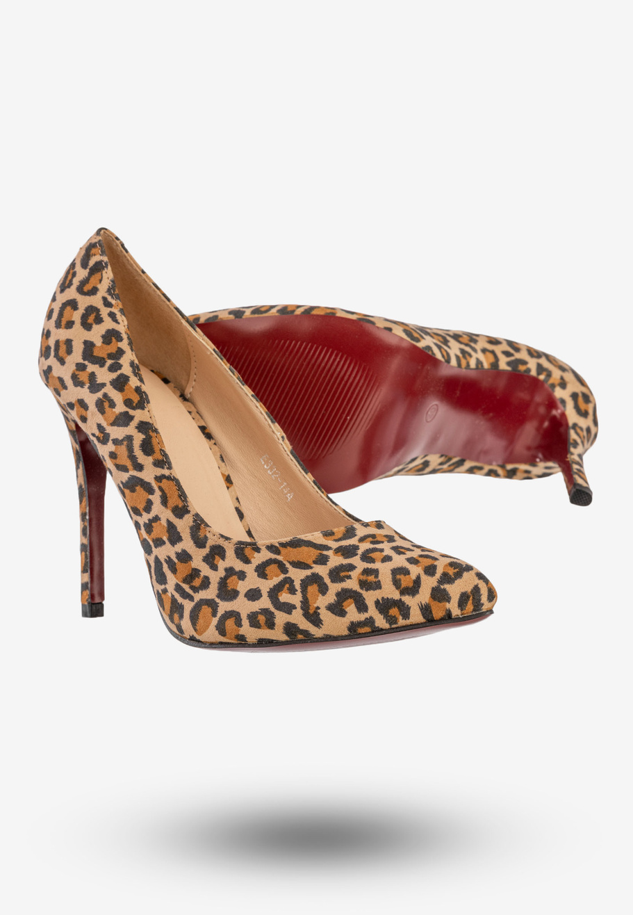 Szpilki Damskie Buty Na Obcasie W Panterkę Modne Vices E332-14A