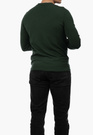Sweter Męski Elegancki Klasyczny Basic Zielony S-Z-1-2024