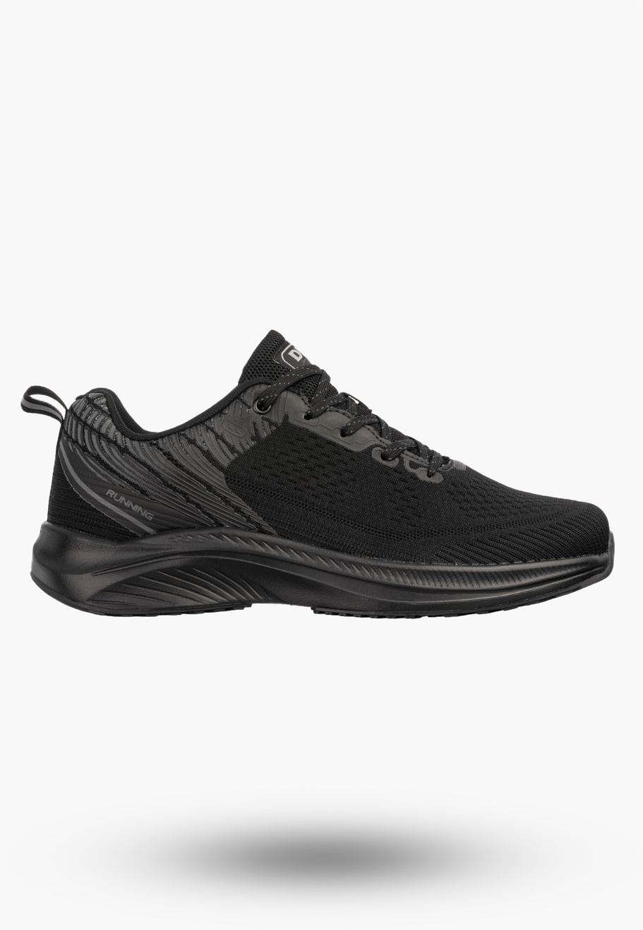 Buty Sportowe Męskie DK Jogging Do Biegania Sneakersy Wygodne Czarne