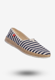 Espadryle Damskie BIG STAR Buty Wsuwane W Paski Granatowe FF276027