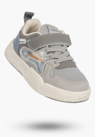 Sneakersy Dziecięce Buty Sportowe Na Rzepy Wygodne Lekkie Szare APAWWA Q925