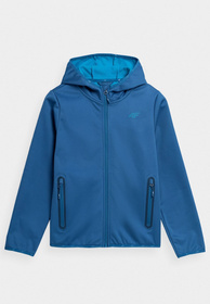 Kurtka Chłopięca 4F Niebieski Softshell HJL22-JSFM001-32S
