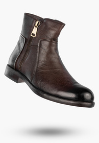 Buty Męskie JOHN DOUBARE Skórzane Botki Trzewiki Brązowe 162B-01D32R