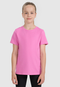 Koszulka Dziewczęca 4F T-shirt Bawełna Oversize Różowy 4FJWAW25TTSHF2397