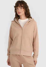 Bluza Damska 4F Dresowa Sportowa Rozpinana Beżowa 4FWAW25TSWSF1977