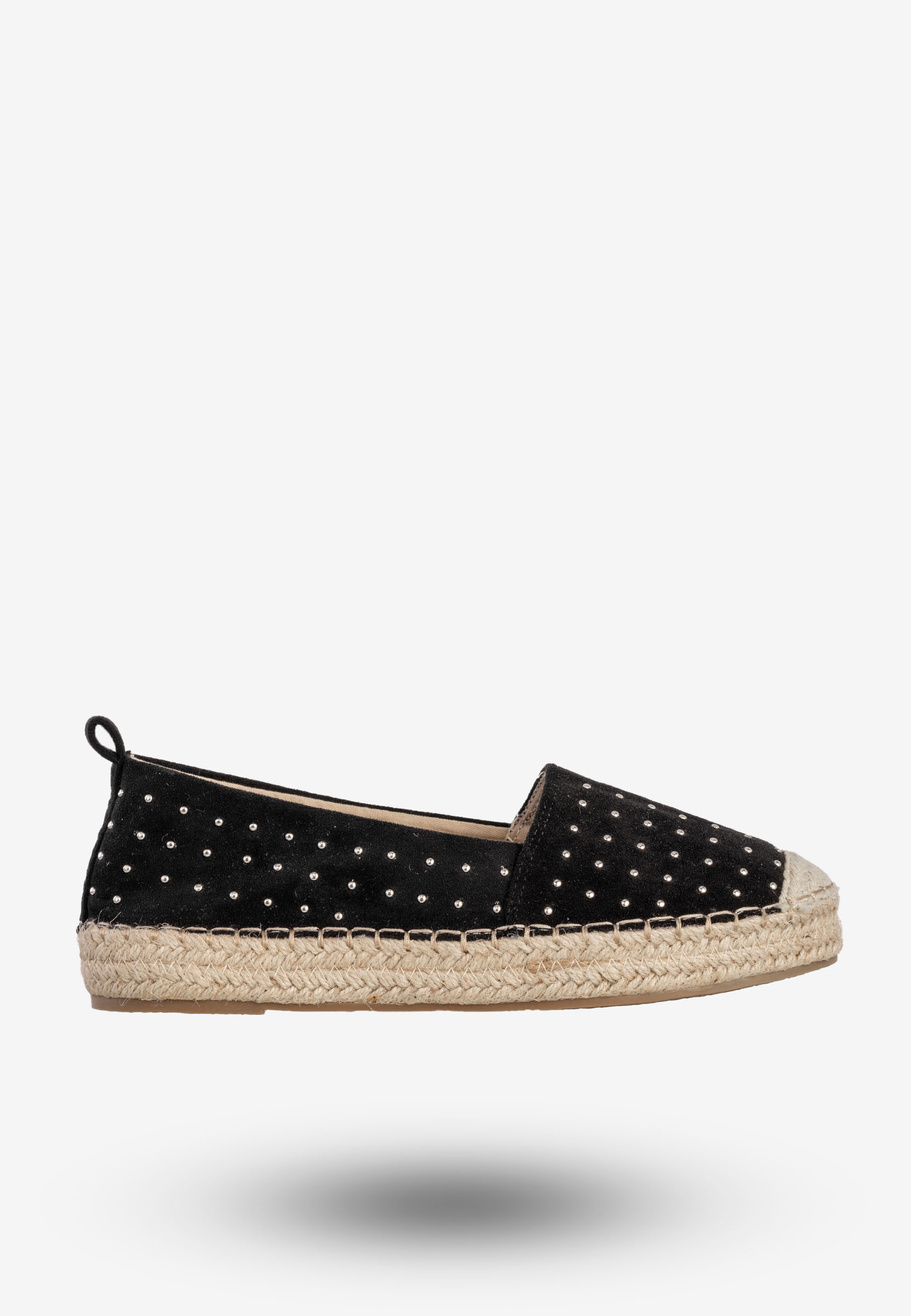 Espadryle Damskie Goodin Buty Lekkie Półbuty Czarne GD-LJ-206