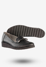 Półbuty Damskie Ekoskóra Buty Eleganckie Jezzi Czarne RMR1628-13
