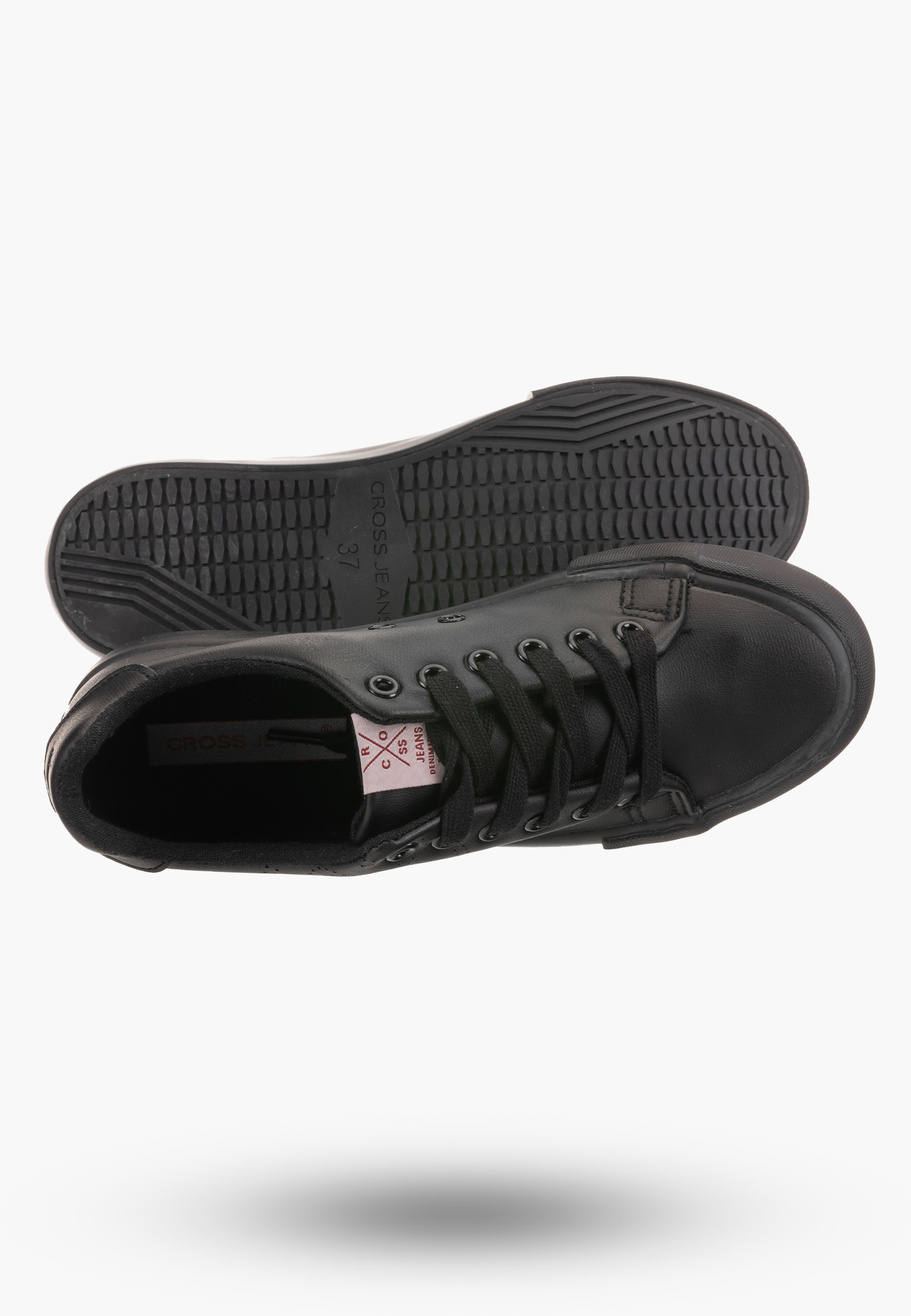 Buty Damskie Cross Jeans Czarne Trampki JJ2R4054C