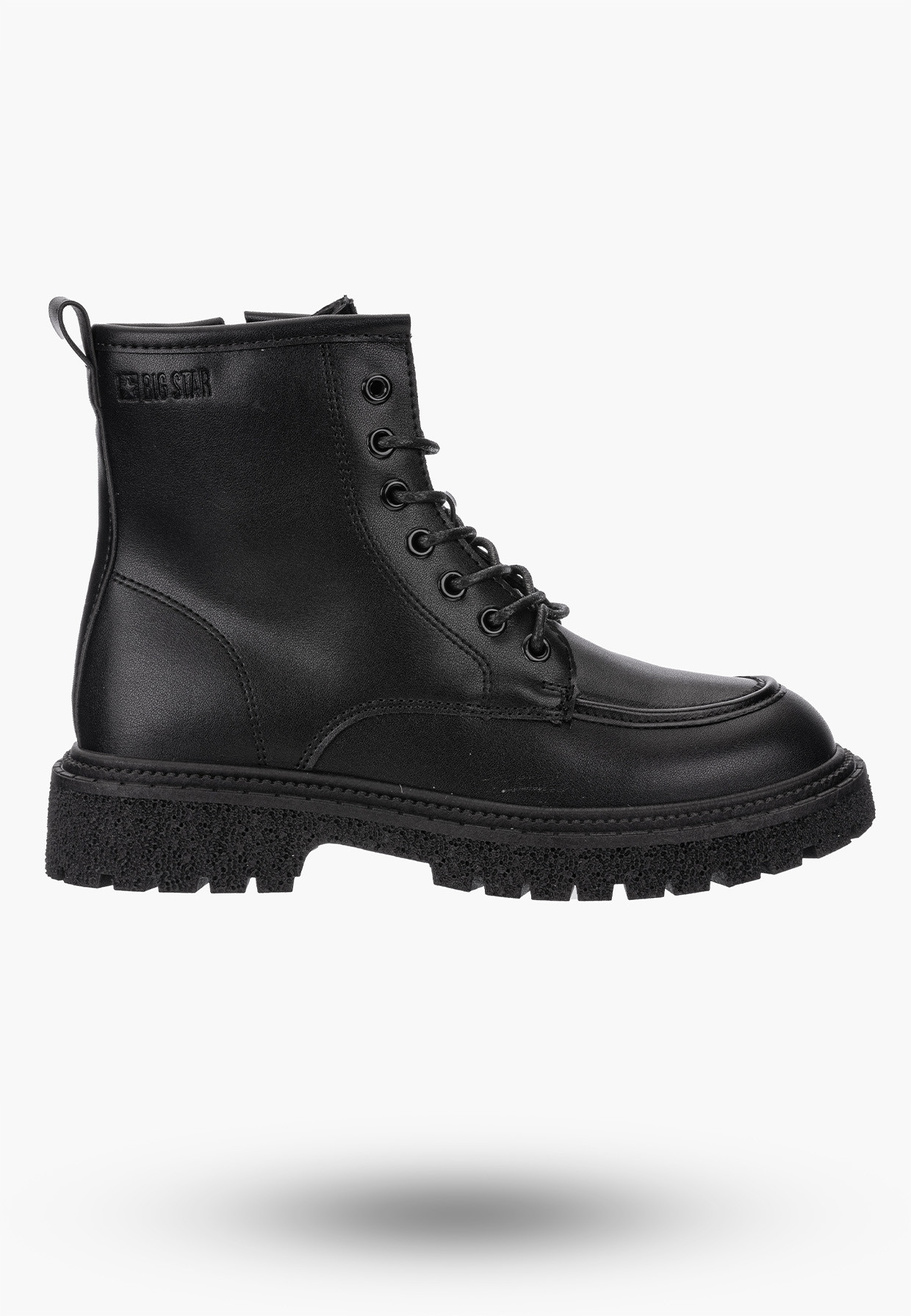 Buty Damskie BIG STAR Botki Ocieplane Czarne OO274A124