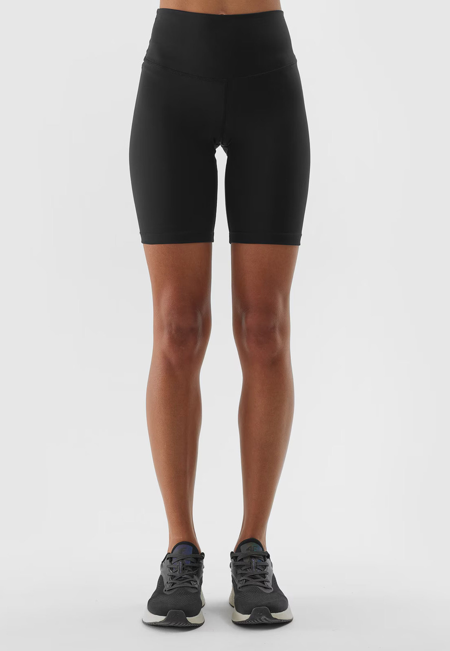 Legginsy Damskie 4F Spodenki kolarki czarne 4FWAW24TFSTF012