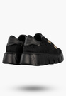 Sneakersy Damskie CheBello Skórzane Buty Modne Półbuty Czarne 4541-503-002-PSK-S352