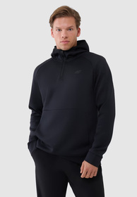Bluza Męska 4F Sportowa Treningowa Z Kapturem Szybkoschnąca Czarna 4FWSS25TFSWM457