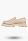 Mokasyny Damskie BIG STAR Buty Wsuwane Casual Gruba Podeszwa Beżowe NN274050