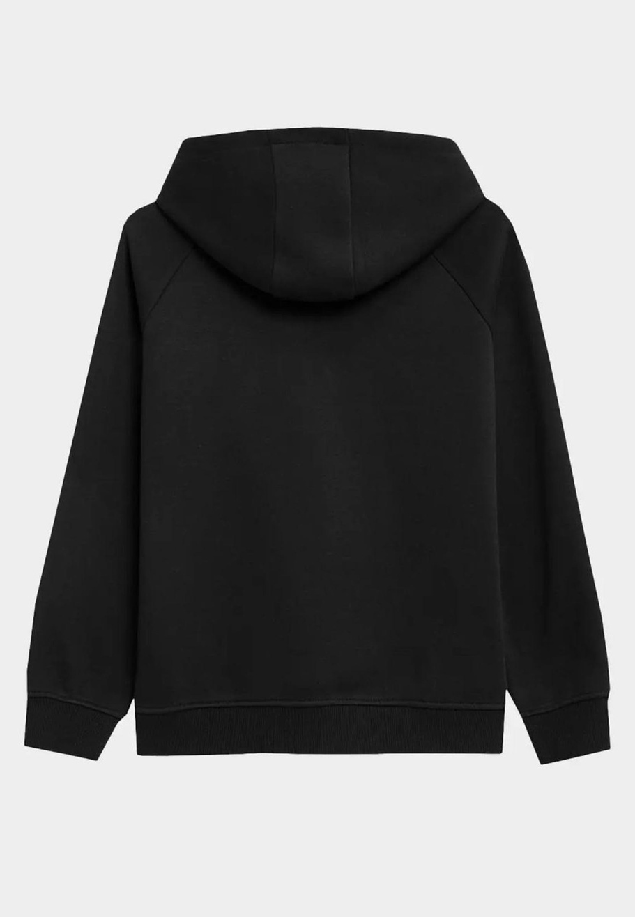 Bluza Dziewczęca 4F z kapturem czarna