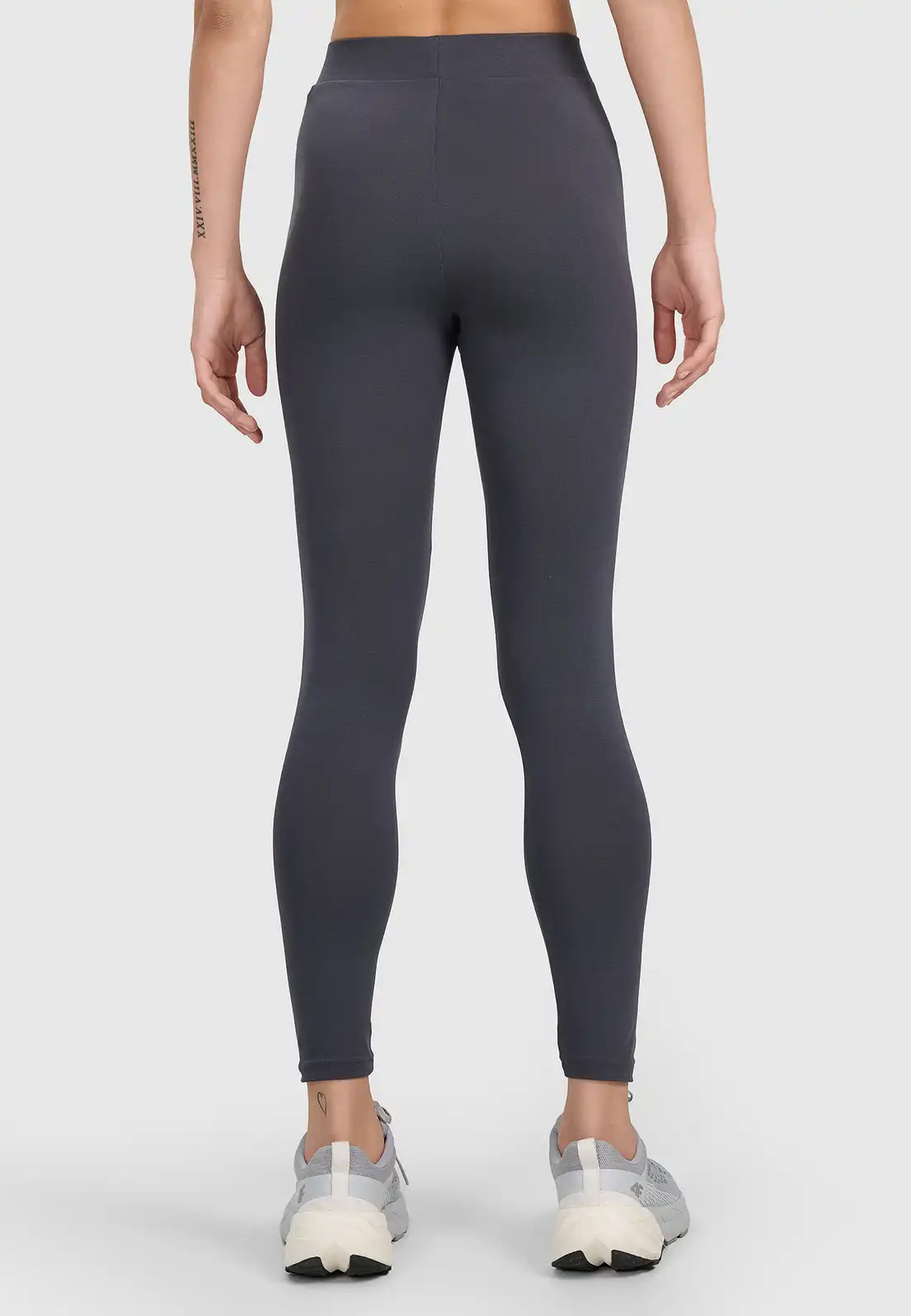 Legginsy Damskie 4F Sportowe Bawełniane Elastyczne Slim Fit Antracyt 4FWMM00TTIGF296