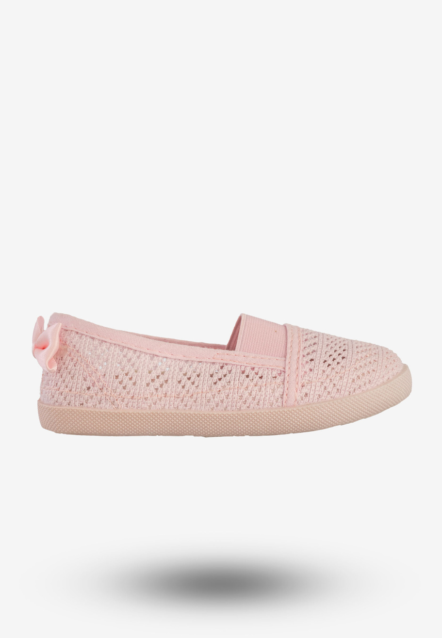 Tenisówki Dziewczęce Wsuwane Półbuty Ażurowe Buty Różowe Bella Paris CB-S159-16