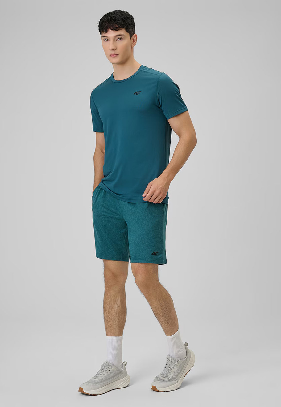 Koszulka T-shirt Męska 4F Sportowa Treningowa Szybkoschnąca Zielona 4FWSS26TFTSM1785