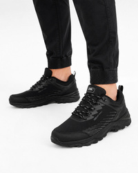 Buty Trekkingowe Męskie DK Softshell Sportowe Wodoodporne Czarne