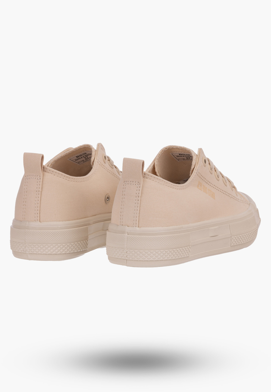 Trampki Big Star Beżowe Buty Damskie NN274854