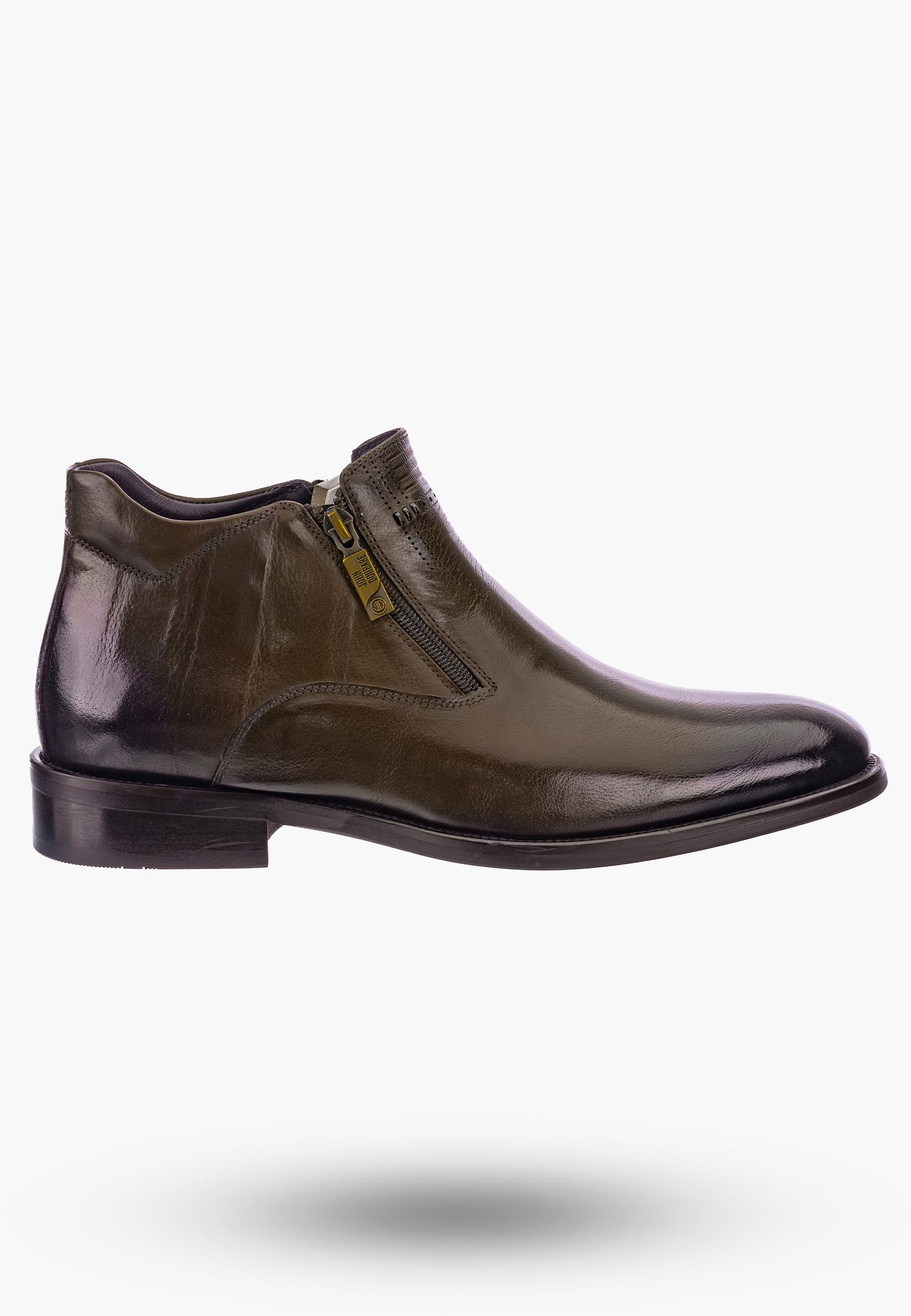 Buty Męskie JOHN DOUBARE Skórzane Botki brązowe H13C-C26