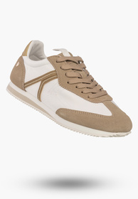 Sneakersy Damskie Maciejka Skórzane Buty Sportowe Biało-Beżowe M7355-04/00-7