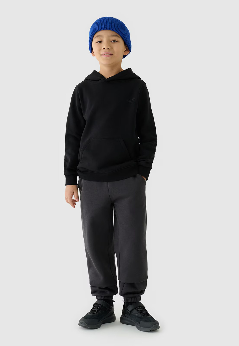 Bluza Chłopięca 4F Czarna Z Kapturem 4FJWMM00TSWSM1292