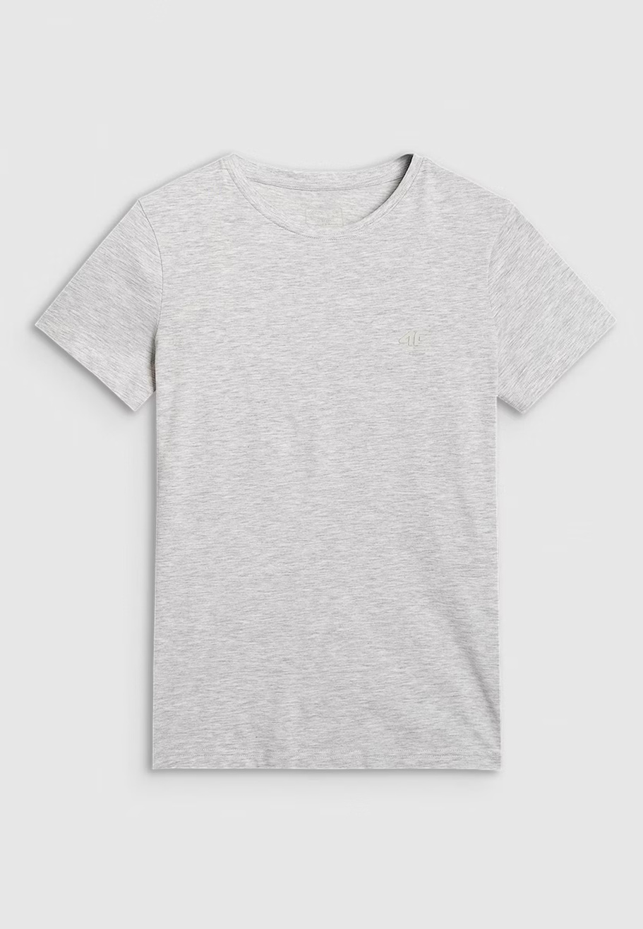 Koszulka Damska 4F T-shirt Slim Fit Sportowy Szary 4FWMM00TTSHF2255