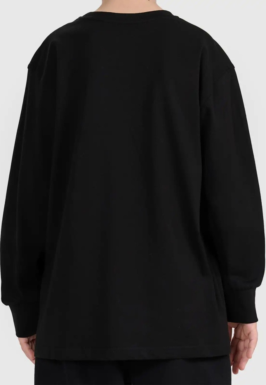 Koszulka Longsleeve Sportowa Chłopięca 4F Bawełniana Luźna Czarna 4FJWMM00TLONM459