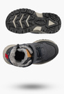 Buty Dziecięce Zimowe Ekoskóra Sneakersy Ocieplane Na Rzepy Trapery Granatowe