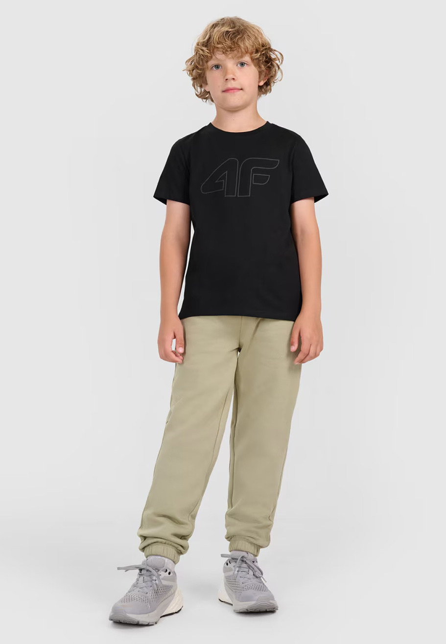 Koszulka Chłopięca 4F T-shirt Z Nadrukiem Czarny 4FJWMM00TTSHM2331