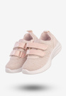 Sneakersy Dziecięce Na Rzepy Buty Sportowe Lekkie Pudrowy Róż Apawwa