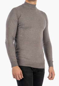 Półgolf Męski Slim Fit Szary