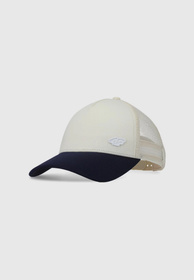 Czapka 4F Uniseks Bejsbolówka Z Daszkiem Trucker Kremowo-Granatowa 4FWSS25ACABU401
