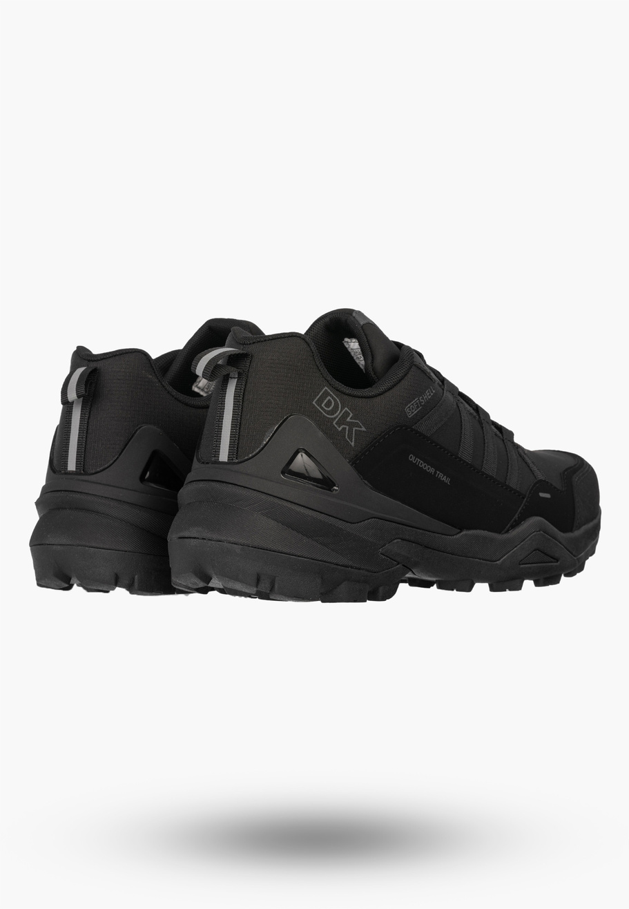 Buty Trekkingowe Męskie DK Softshell Outdoor Sportowe Czarne VB17920