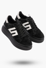 Sneakersy Damskie FILIPPO Skórzane Buty Sportowe Półbuty Czarne DP7175