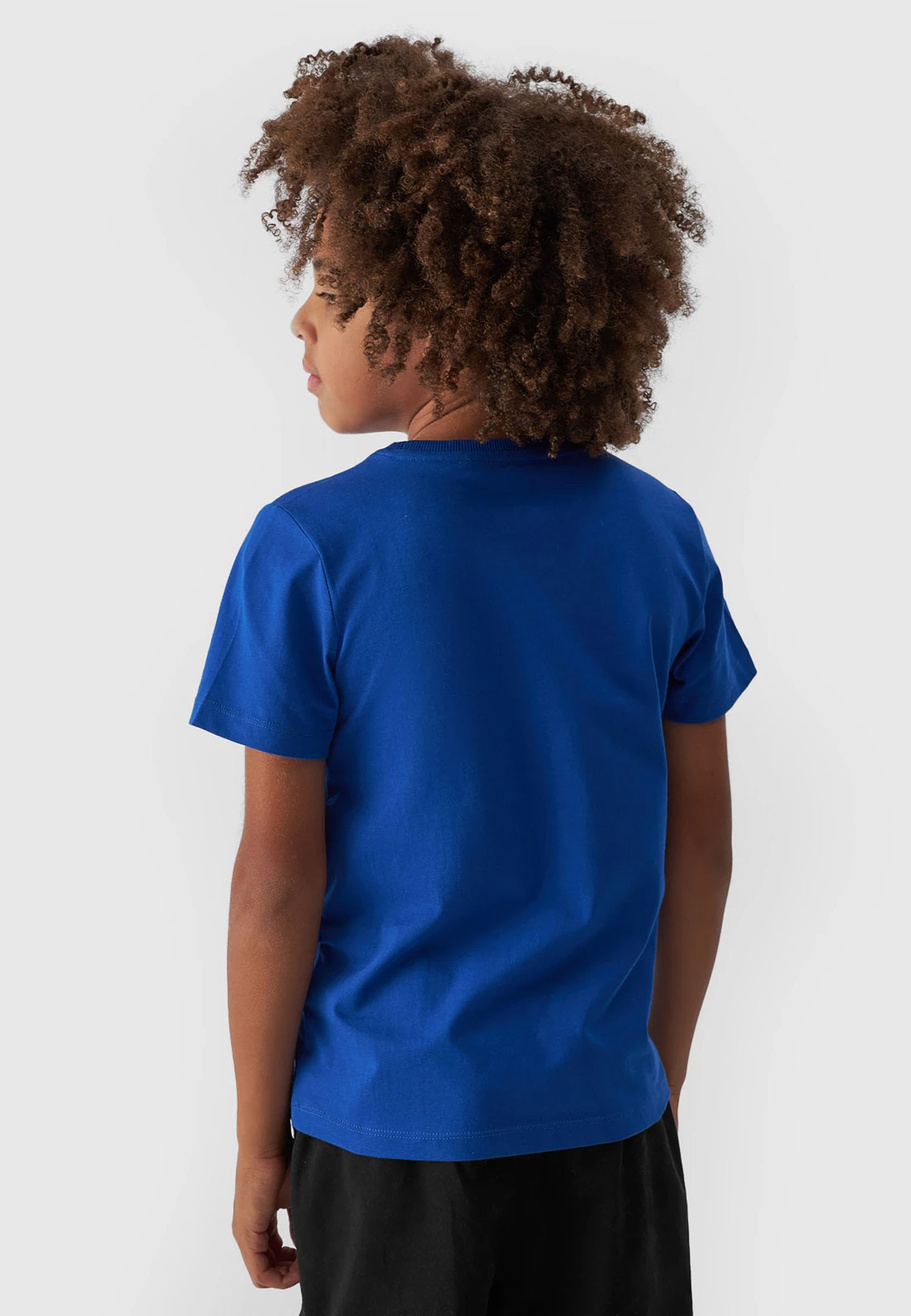 Koszulka 4F chłopięca niebieski t-shirt basic
