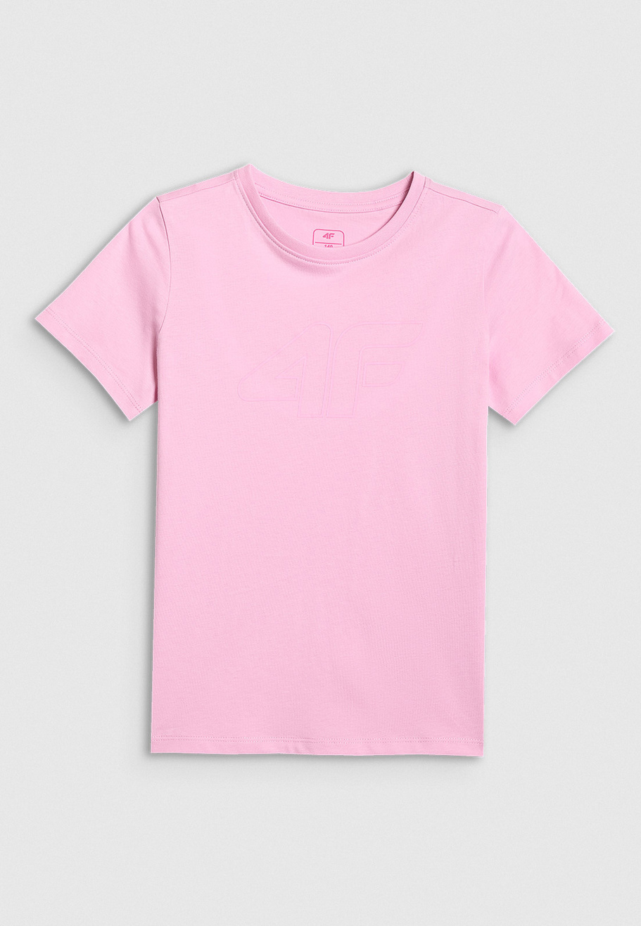 Koszulka Dziewczęca 4F T-shirt Sportowy Regular Różowy 4FJWSS26TTSHF3004