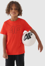 Koszulka 4F Pomarańczowy T-shirt chłopięcy Regular 4FJWMM00TTSHM1627