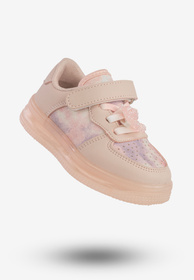 Sneakersy Dziecięce Buty Sportowe Na Rzepy Różowe Apawwa N617