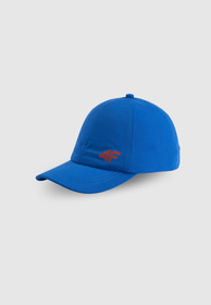 Czapka Sportowa 4F Dziecięca Baseballówka Z Daszkiem Kaszkietówka Niebieska 4FJWSS26ACABU546