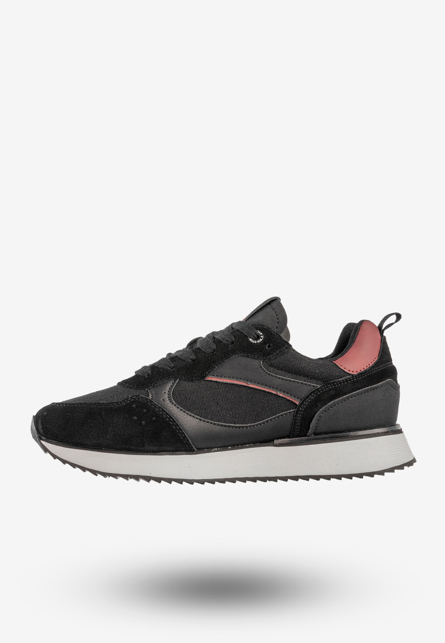 Sneakersy Męskie BIG STAR Buty Sportowe Czarne NN174350