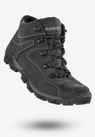 Trekkingi Męskie Buty Ocieplane Na Zimę Botki Rammit Czarne 634/2