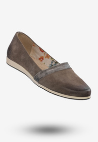 Buty Baleriny Damskie Półbuty Eleganckie Ciemny Szary Sophie 964/17