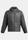 Kurtka Puchowa Męska Under Armour Sportowa Ocieplana Zimowa Z Kapturem Szara Lightweight Insulated
