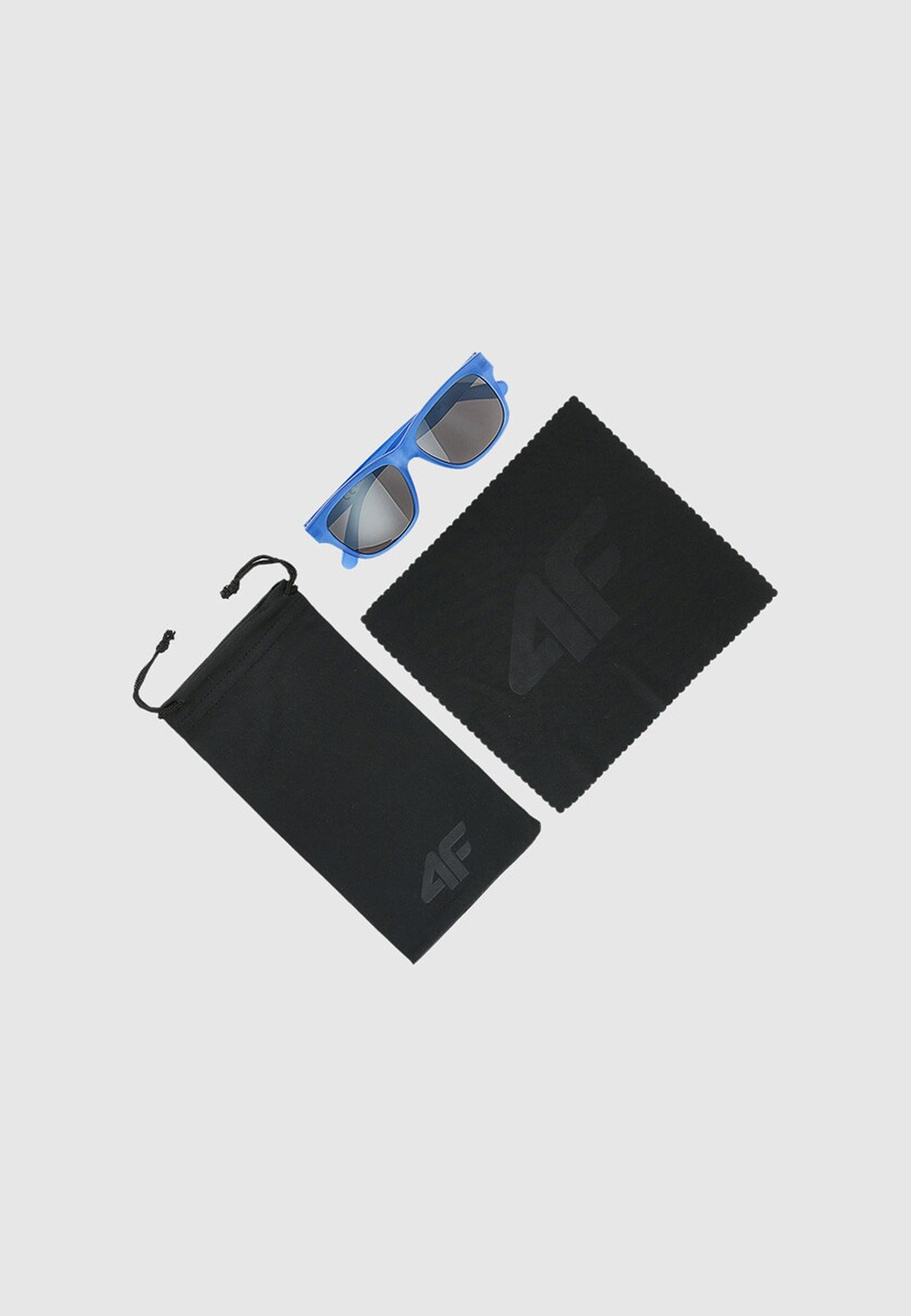 Okulary Dziecięce 4F Przeciwsłoneczne UV400 Wayfarer Lustrzane Niebieskie 4FJWSS25ASUNU066
