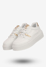 Sneakersy Damskie BIG STAR Buty Sportowe Półbuty Na Platformie Białe SS274359