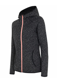 Bluza Damska 4F Sportowa Rozpinana Z Kapturem Czarna H4Z18-PLD002